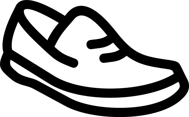 鞋标或标志孤立标志符号图片下载