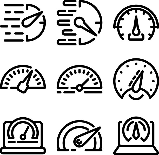 速度图标或logo孤立符号图片下载