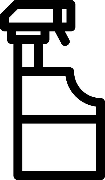 喷雾器图标或徽标隔离符号图片下载