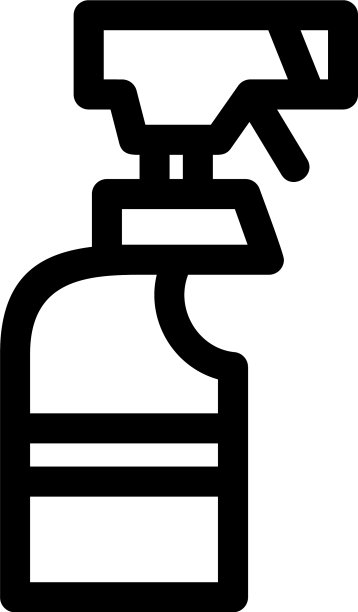 喷雾器图标或标志孤立标志符号图片下载