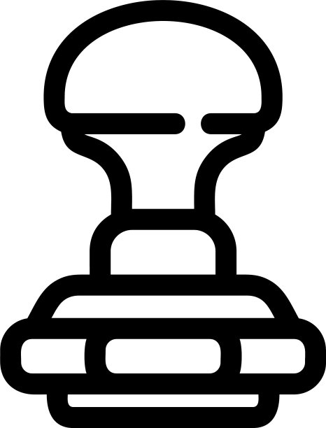 隔离的印章图标或LOGO标志符号图片下载