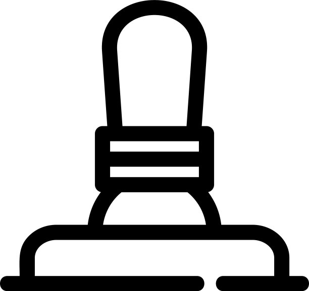 隔离的印章图标或LOGO标志符号图片下载