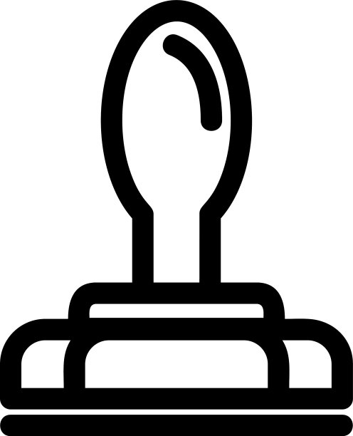 隔离的印章图标或LOGO标志符号图片下载