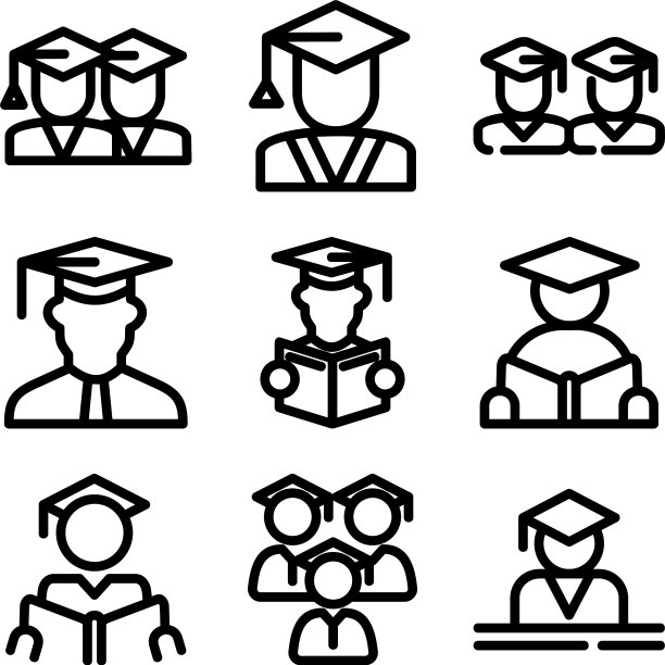 学生图标或标志孤立符号符号图片下载