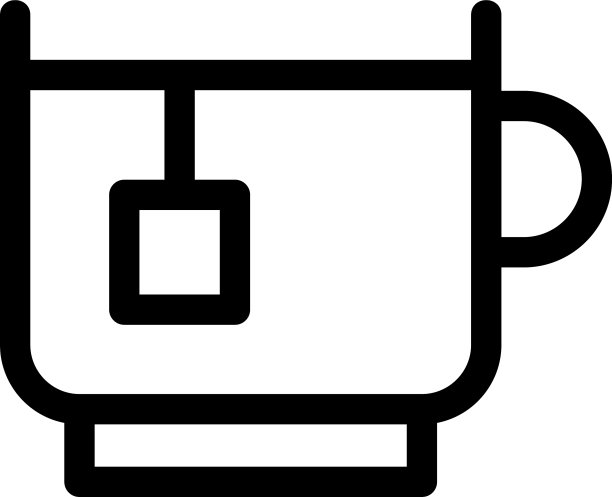 茶杯图标或标志孤立标志符号图片下载
