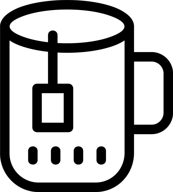 茶杯图标或logo独立标志符号图片下载