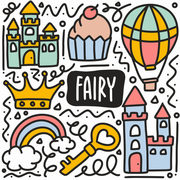 手绘仙女涂鸦集图片下载