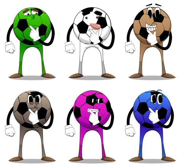 足球用手指捂着嘴。图片下载