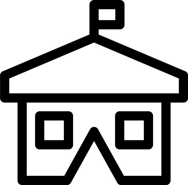 帐篷图标或Logo独立标志符号图片下载