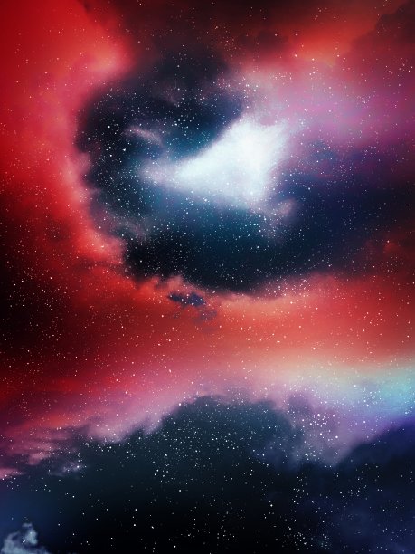 星云和恒星。多彩的宇宙与星尘。图片下载