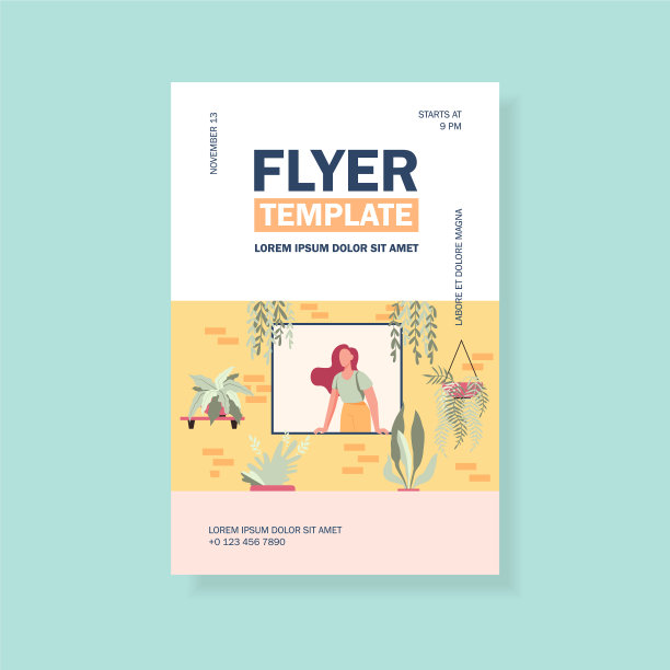 一个女人从窗户里伸出手，手里拿着盆栽图片下载