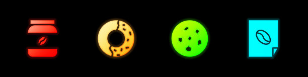 放置咖啡罐、瓶子和甜甜圈图片下载