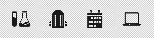 设置试管和烧瓶学校背包日历图片下载