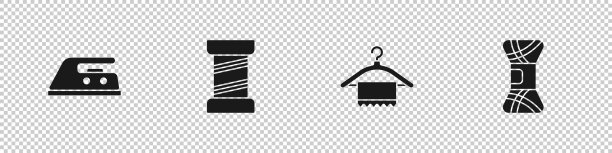 设电熨斗线衣架衣柜图片下载