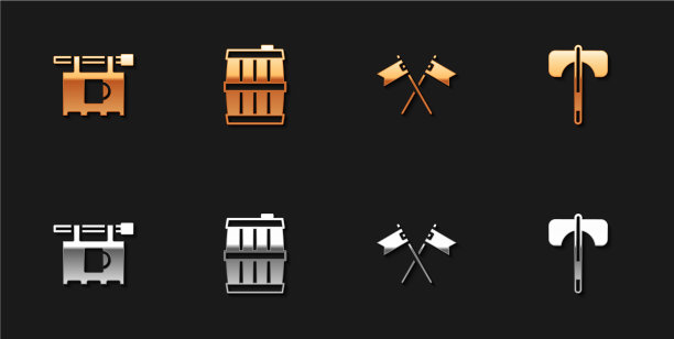 用木桶装街招牌图片下载