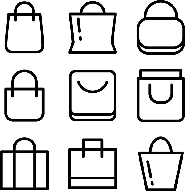 包图标或标志孤立标志符号图片下载