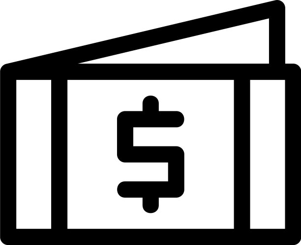 现金图标或标志孤立标志符号图片下载