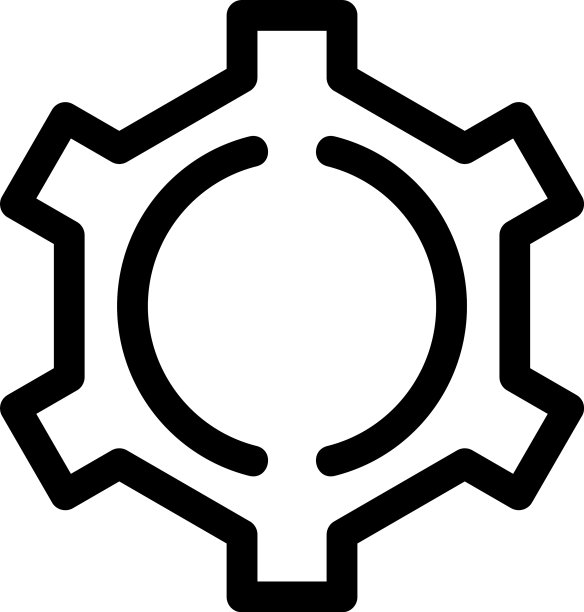 齿轮图标或logo孤立符号图片下载