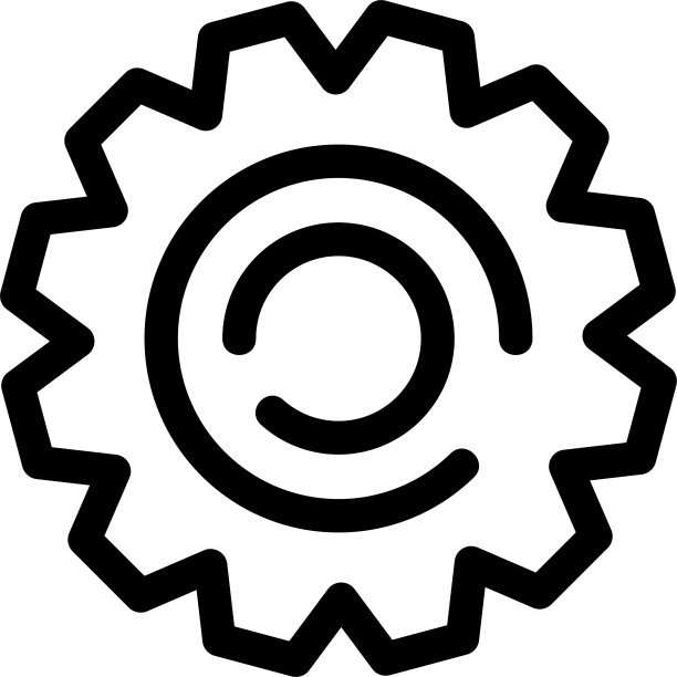 齿轮图标或logo孤立符号图片下载