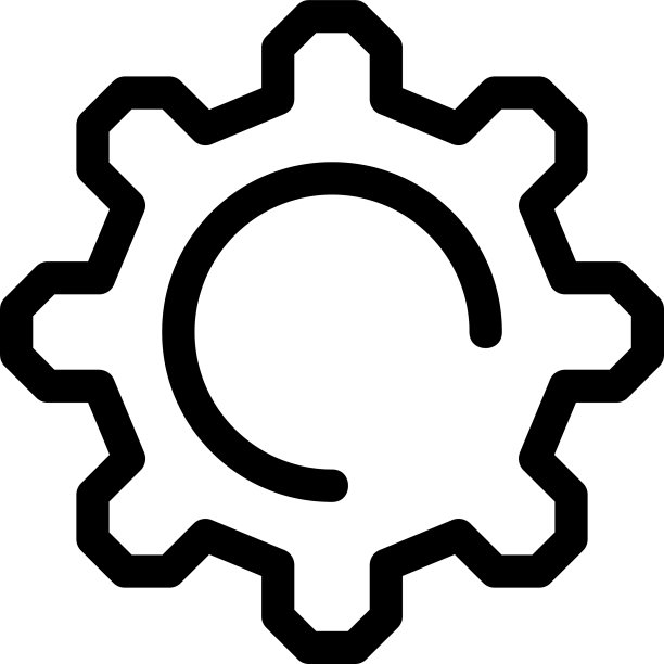 齿轮图标或logo孤立符号图片下载
