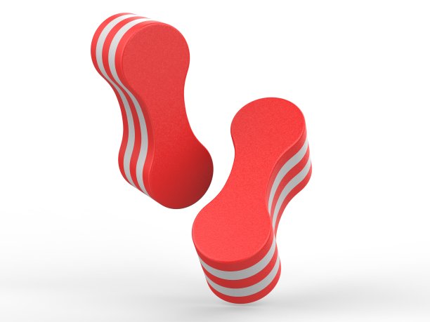 空白游泳拉浮标模板品牌，3d渲染图片下载