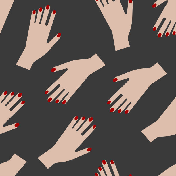 女性美甲无缝时尚图案图片下载