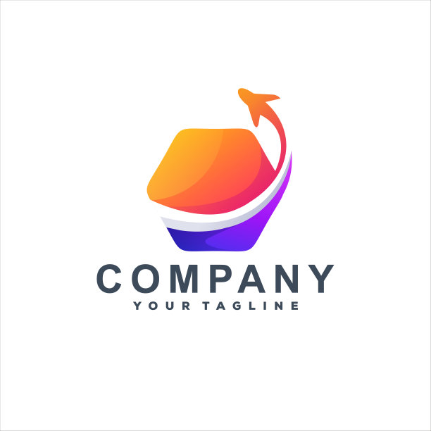 平面颜色渐变标志设计图片下载