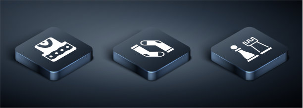 设置等距马甲象棋和袜子图标图片下载