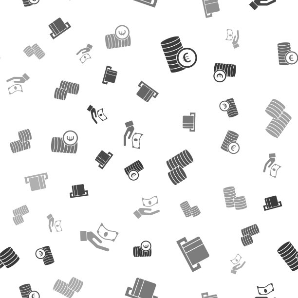 设置硬币货币与欧元符号信用卡图片下载