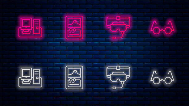 设定线卡虚拟现实游戏眼镜图片下载