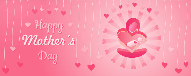 母亲节快乐横幅海报传单邀请图片下载