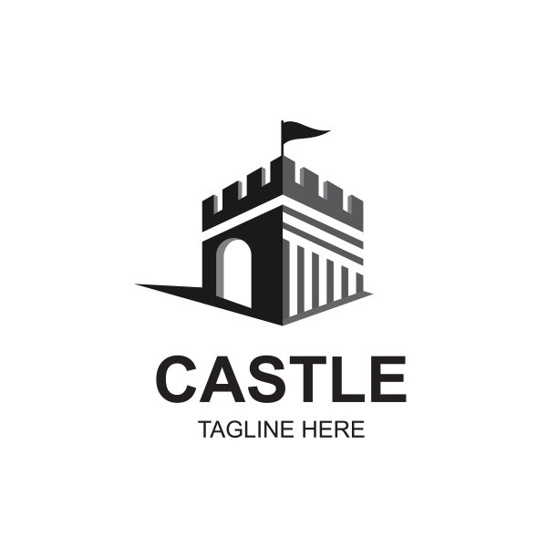 城堡标志设计模板图片下载