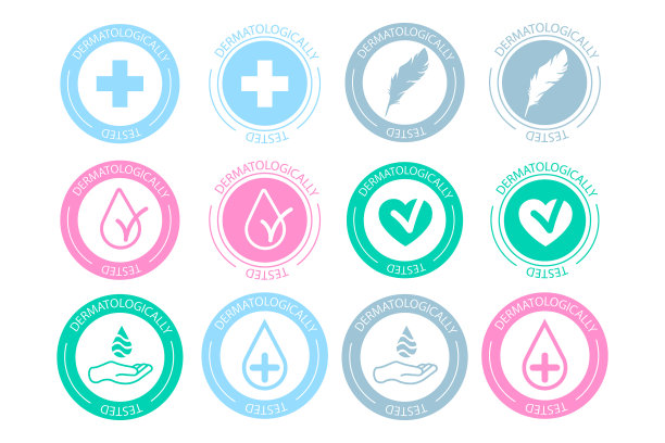 皮肤病学测试图标设置皮肤病学图片下载