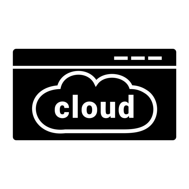 云代码图标隔离在白色背景上图片下载