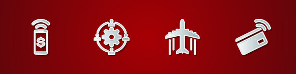 设置非接触式支付外包理念图片下载