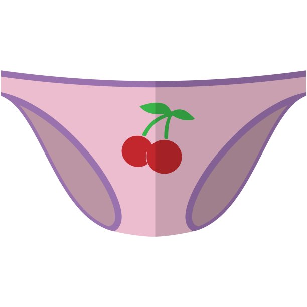 儿童织物内裤内裤向量隔离白色图片下载