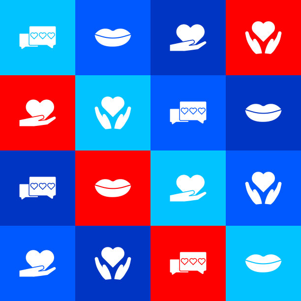 设似和心微笑唇心手和图片下载