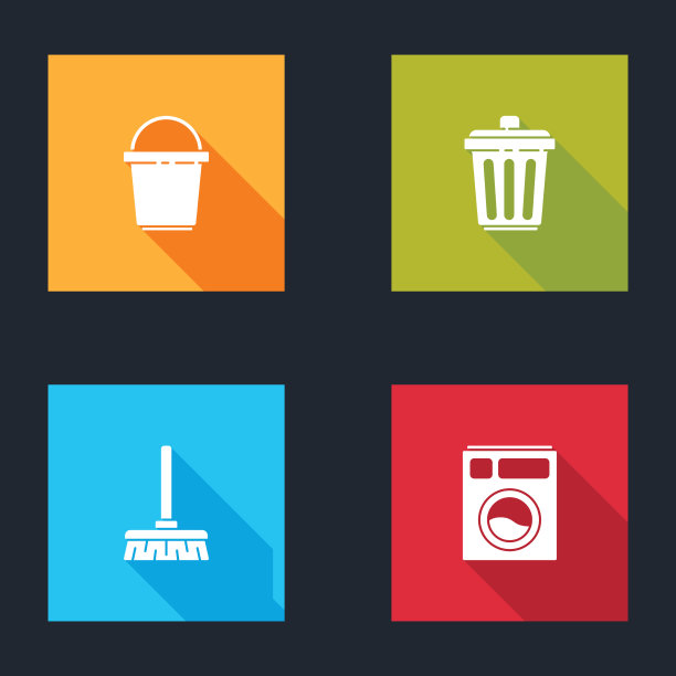 设水桶、垃圾桶、扫帚、洗衣机图片下载