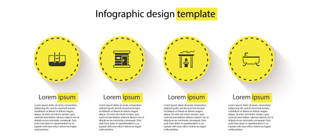 设置游泳池与梯子桑拿木制图片下载