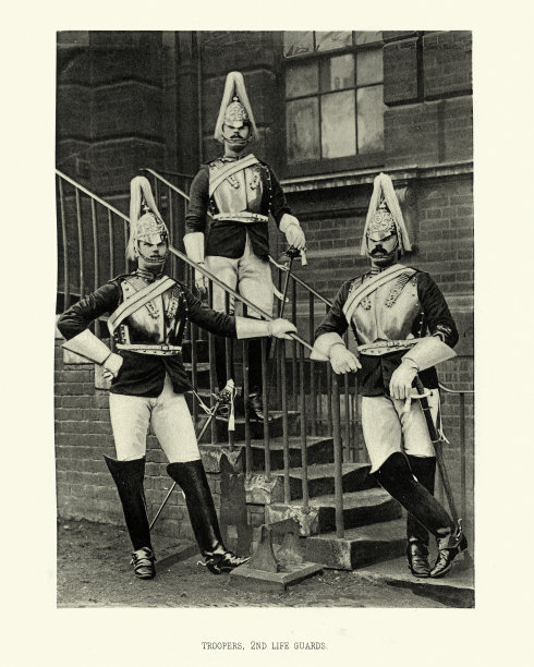 骑兵，英国维多利亚陆军第二步兵团图片下载