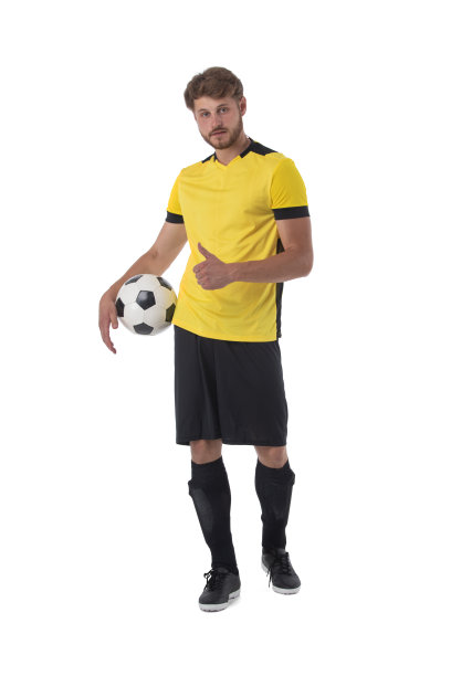 竖大拇指的足球运动员图片下载