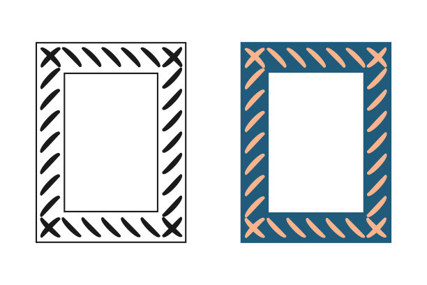 框架设置在涂鸦风格的创意华丽的网页图片下载