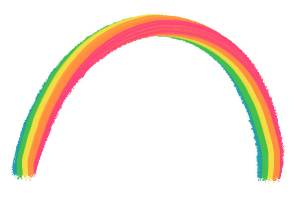 白色背景上的彩虹图片下载