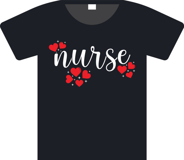 护士t恤设计图片下载