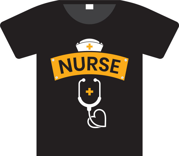 护士t恤设计图片下载