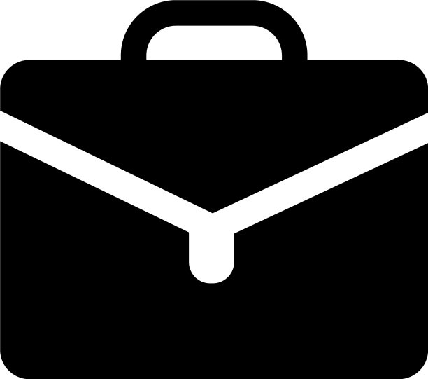 白色背景下的黑色工作案例图片下载