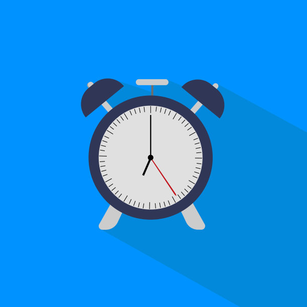 闹钟在白色背景图片下载