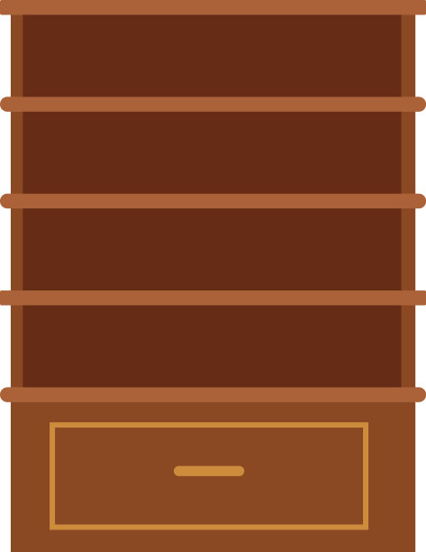 白色背景上的木制家具图片下载