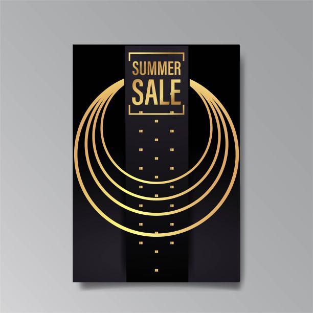 奢侈品抽象销售手册模板。图片下载