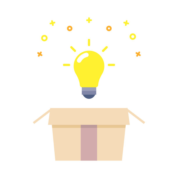 灯泡的创意图标，代表思想，创造力，知识，技术和人类的头脑。解决问题概念细线插图。创业企业战略解决方案图片下载